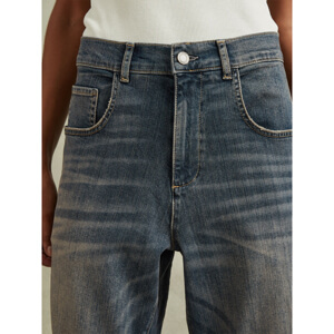 REISS MAHNI Washed Barrel Leg Jeans